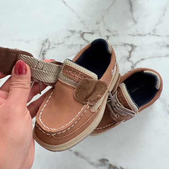 Sperry Kids Brown Boat Shoes - Picture 11 of 13